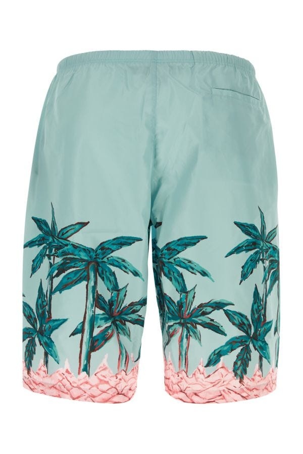 PALM ANGELS MAN Printed Polyester Swimming Shorts - 2