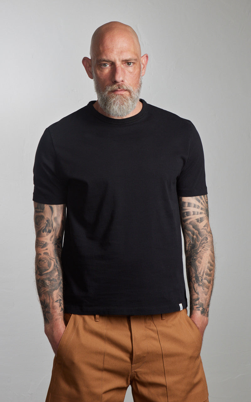 Merz b. Schwanen MERZ B. SCHWANEN TEE02 TEE DEEP BLACK outlook