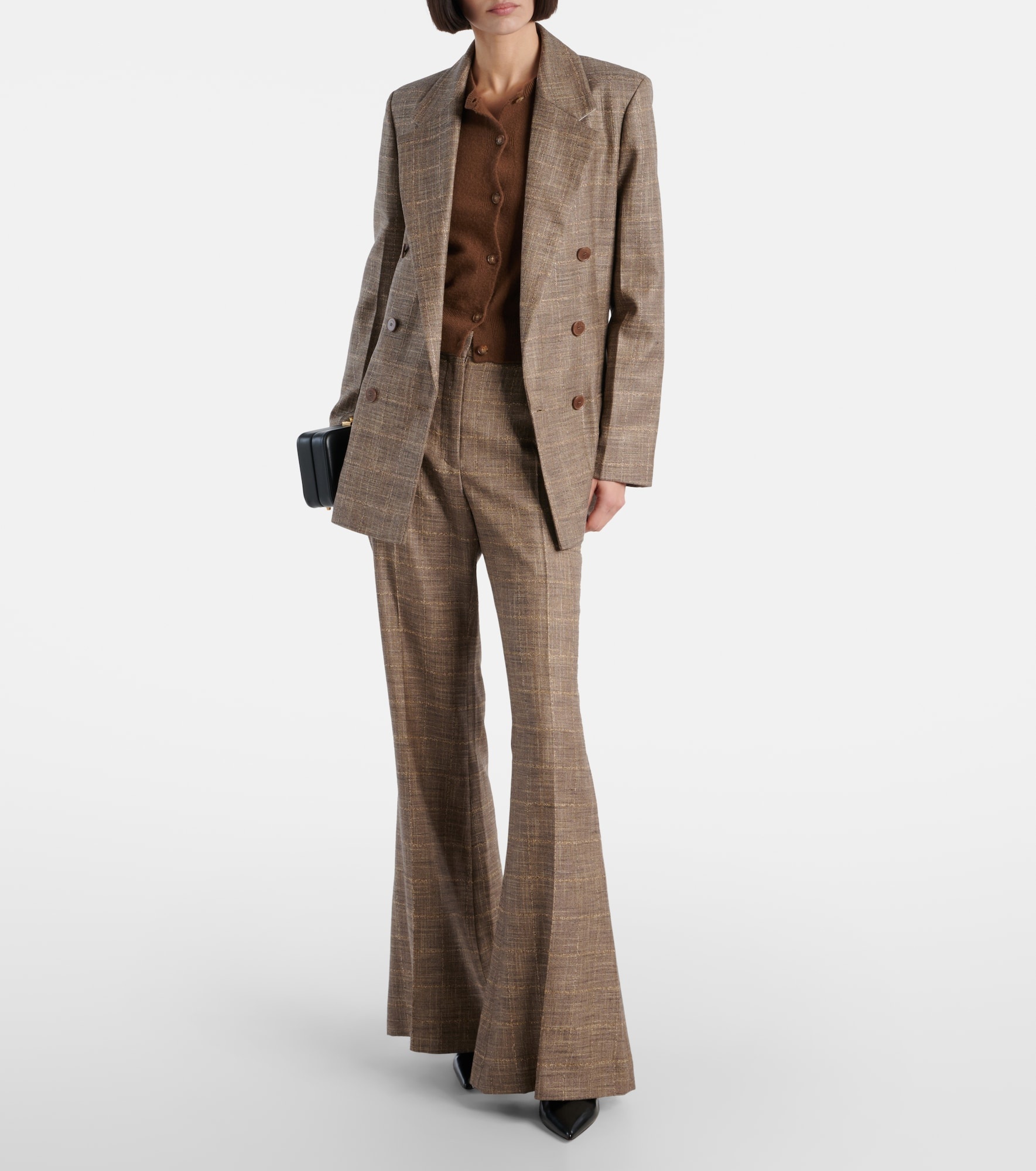 Stevens wool-blend flared pants - 2
