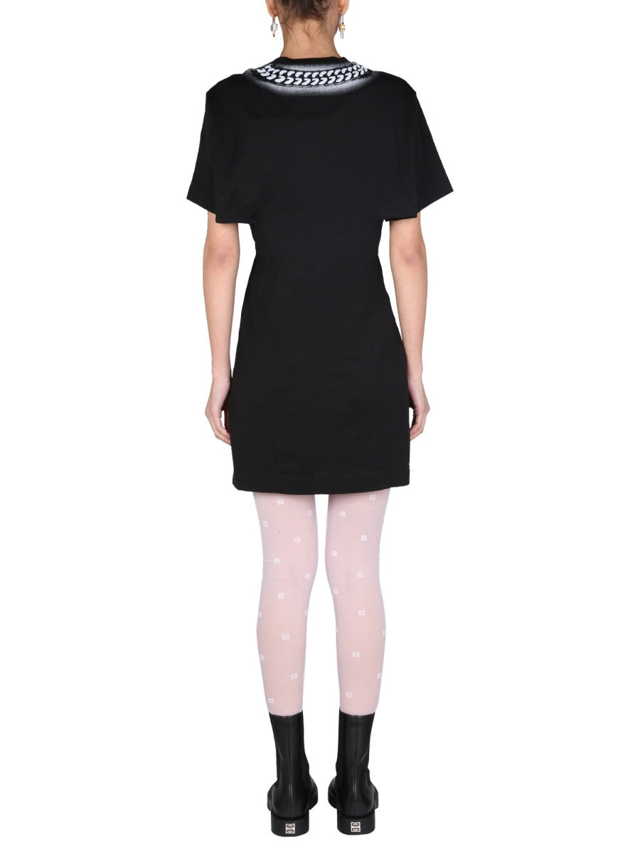 Givenchy Women Dress With 3D "Chain" Print - 4