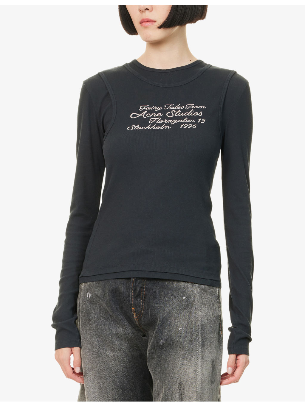 Layered Slim-Fit Stretch-Cotton T-Shirt - 3
