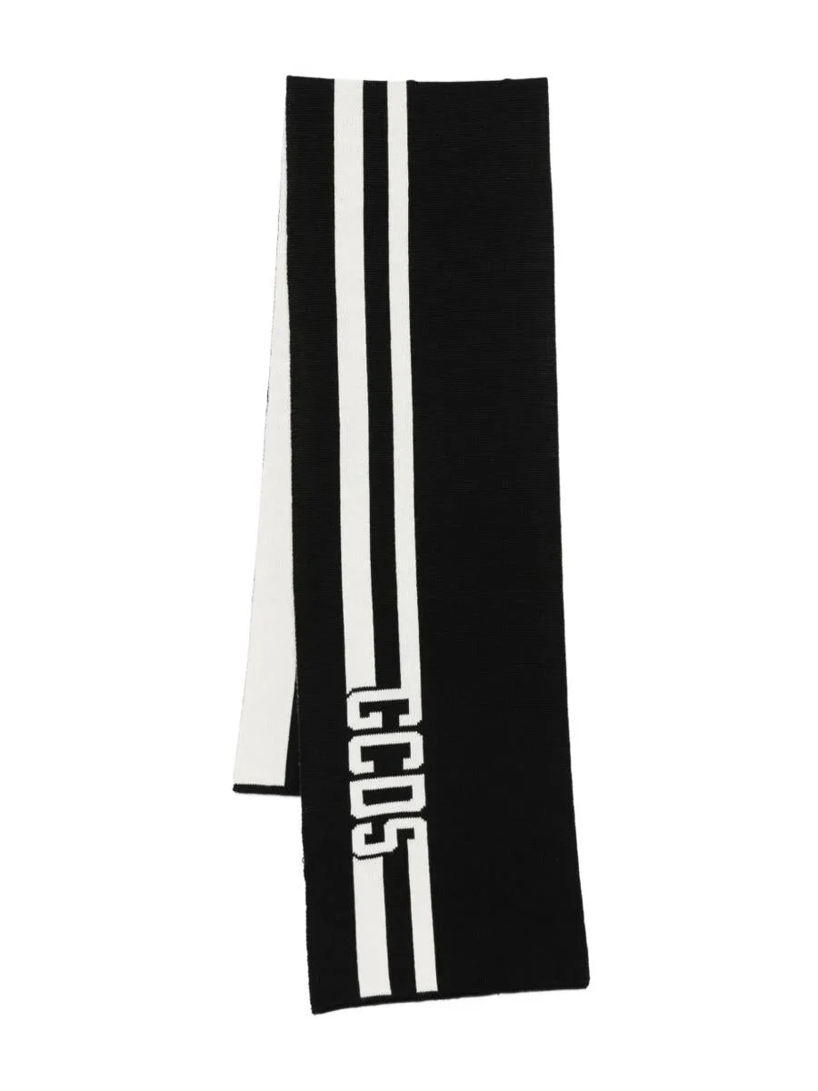 Gcds Striped Cotton Scarf - 1