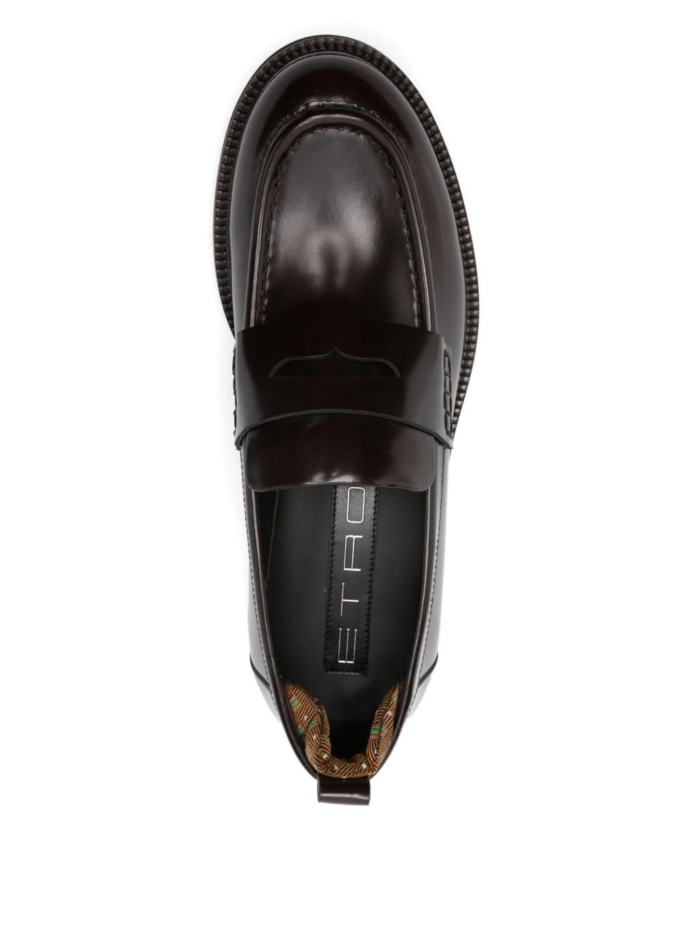 leather penny loafers - 4