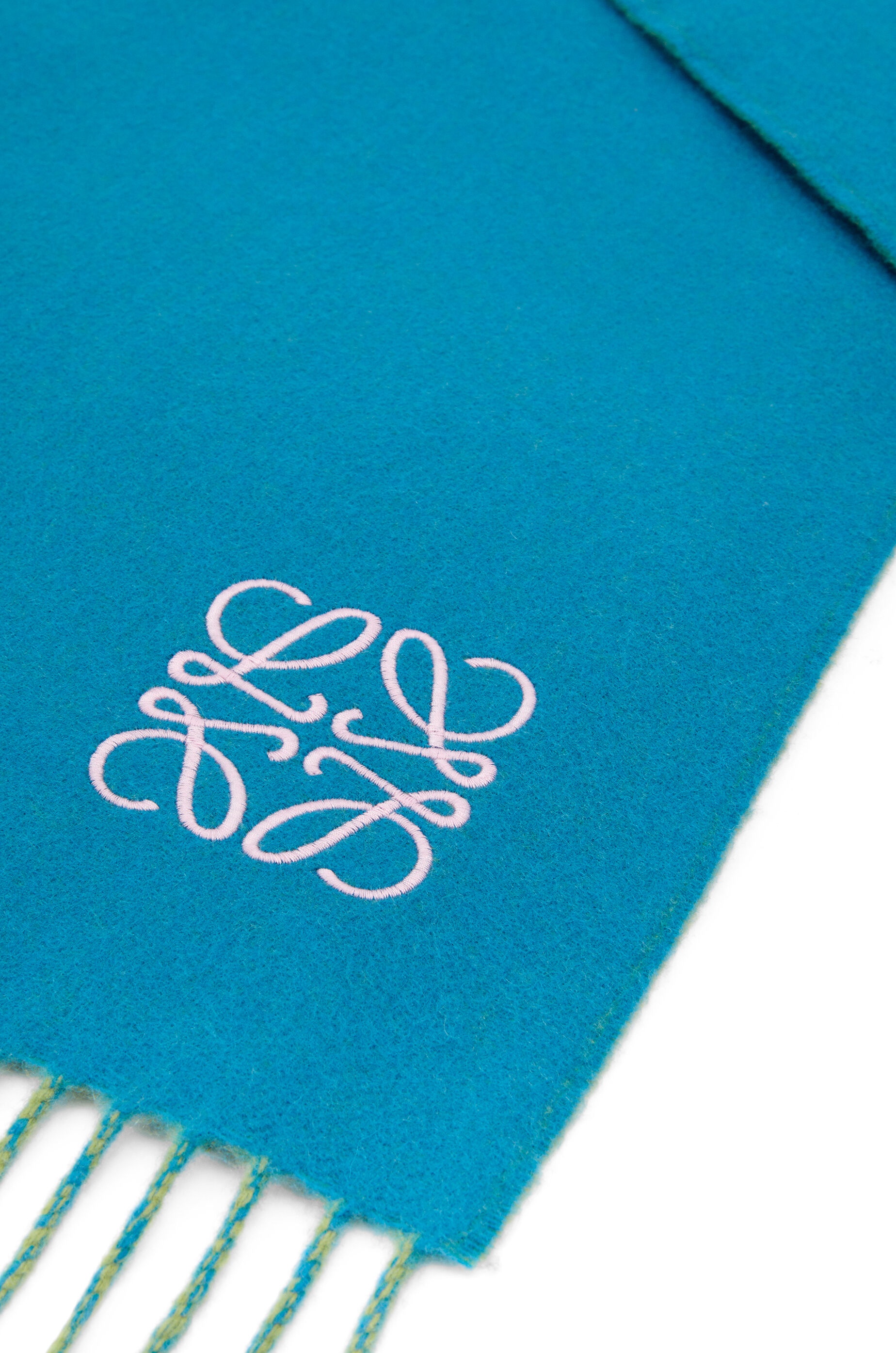 Bicolour scarf in wool and cashmere - 5