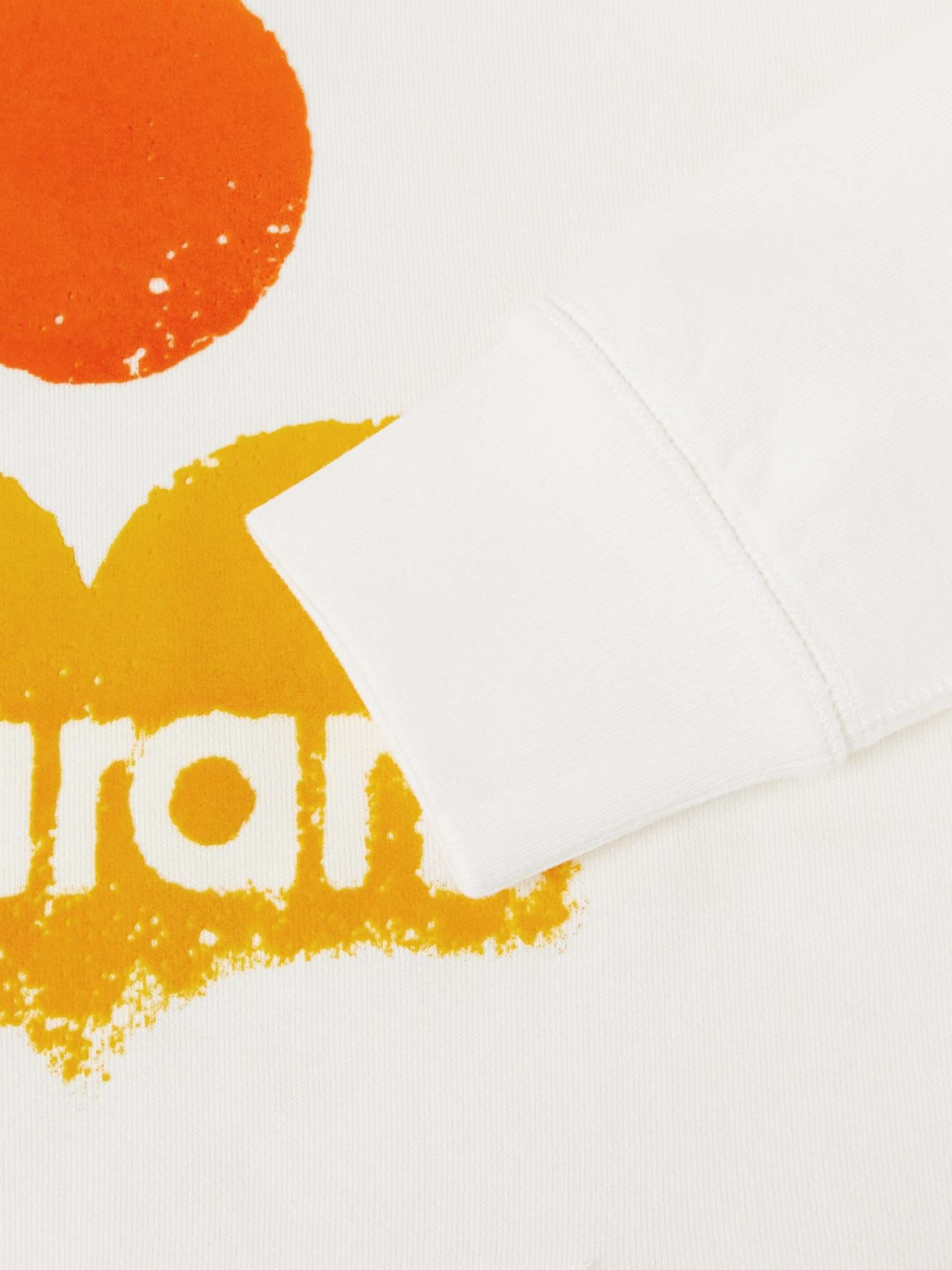 Logo-Flocked Cotton-Blend Jersey Hoodie - 3