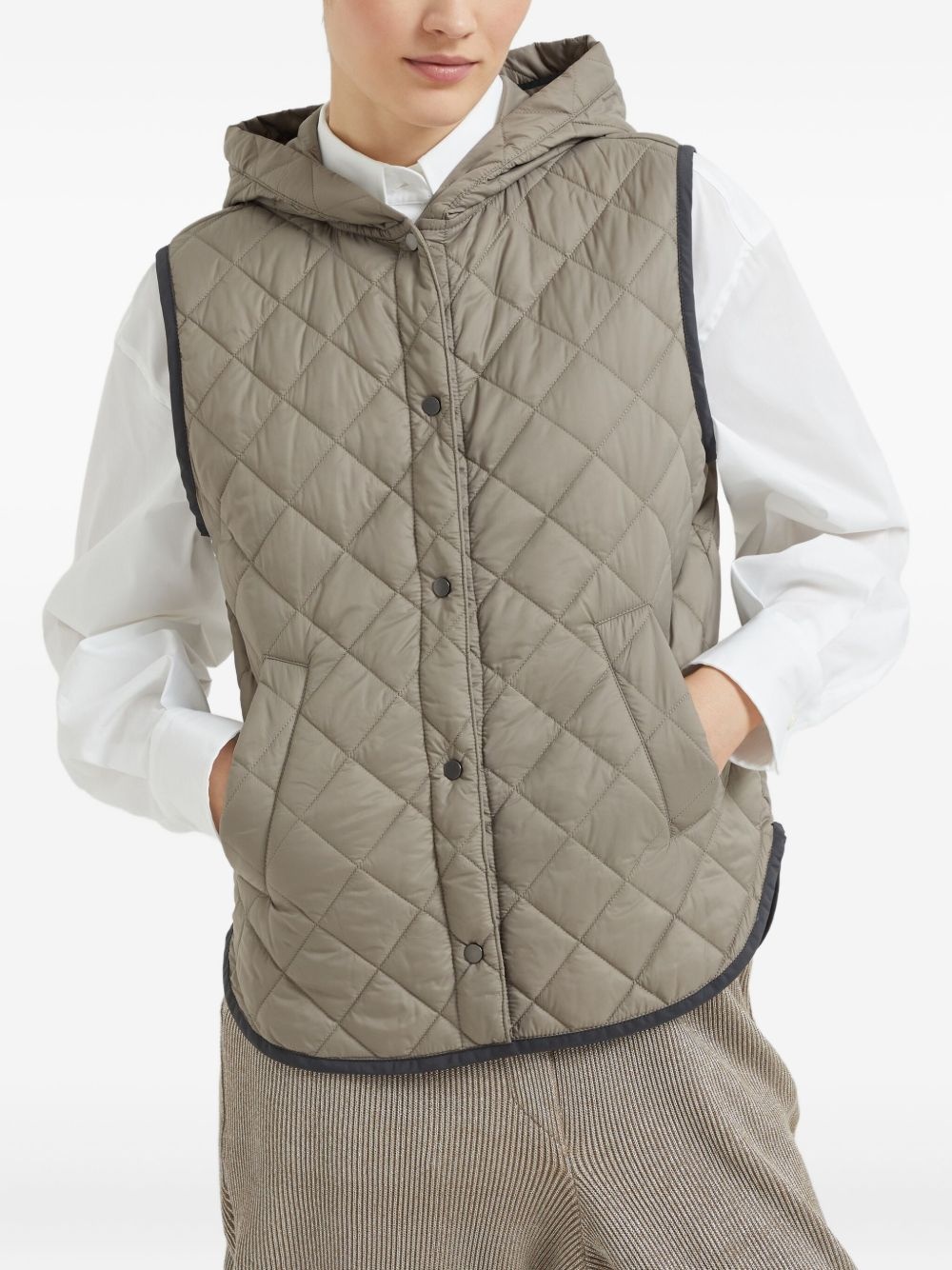 quilted gilet - 3