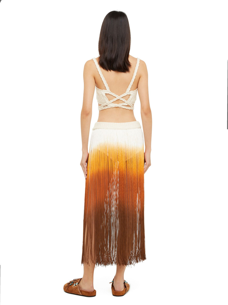 Bright Hues Fringed Skirt 6