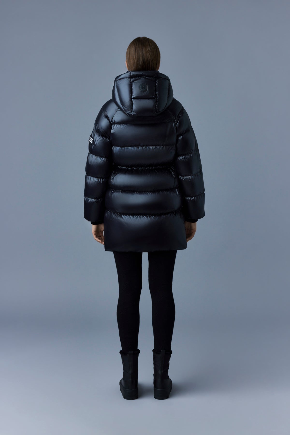 KARSYN lustrous light down jacket with removable hood - 4
