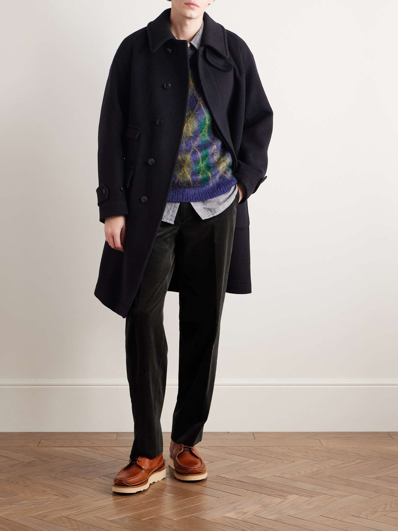 KAPTAIN SUNSHINE D Slacks Straight-Leg Suvin Cotton-Corduroy Trousers outlook