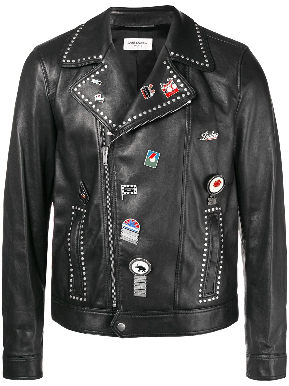 motorcycle leather jacket - 1