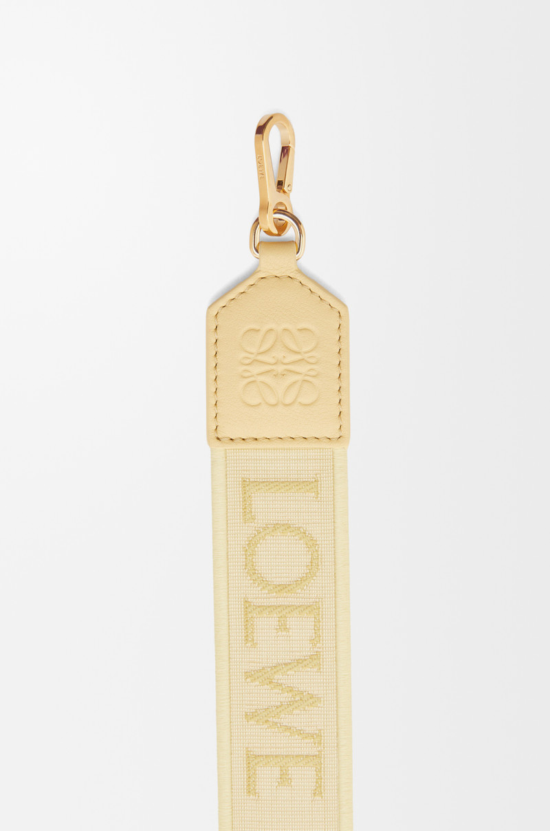 Loewe Anagram strap in jacquard and calfskin outlook