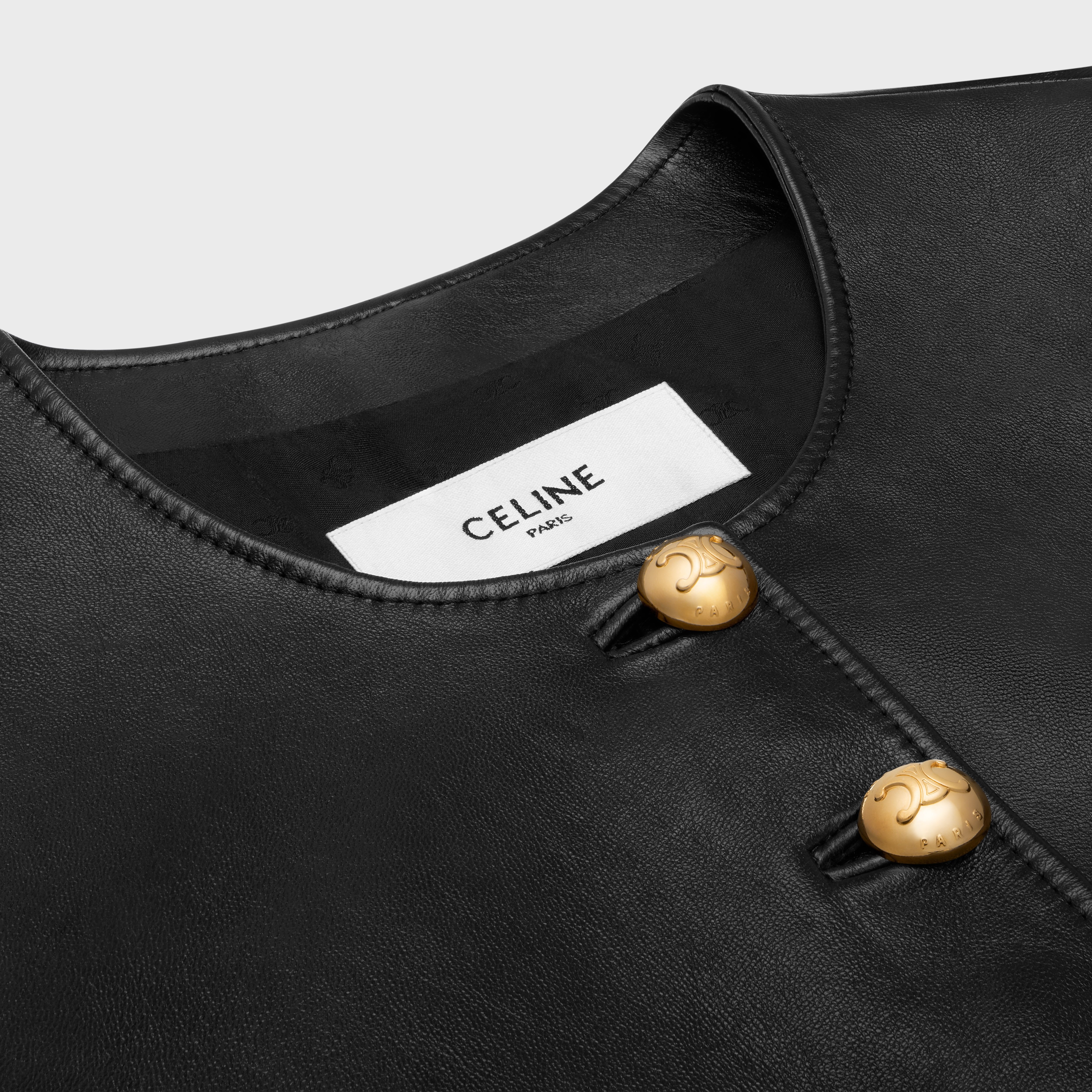 cardigan jacket in soft lambskin - 3