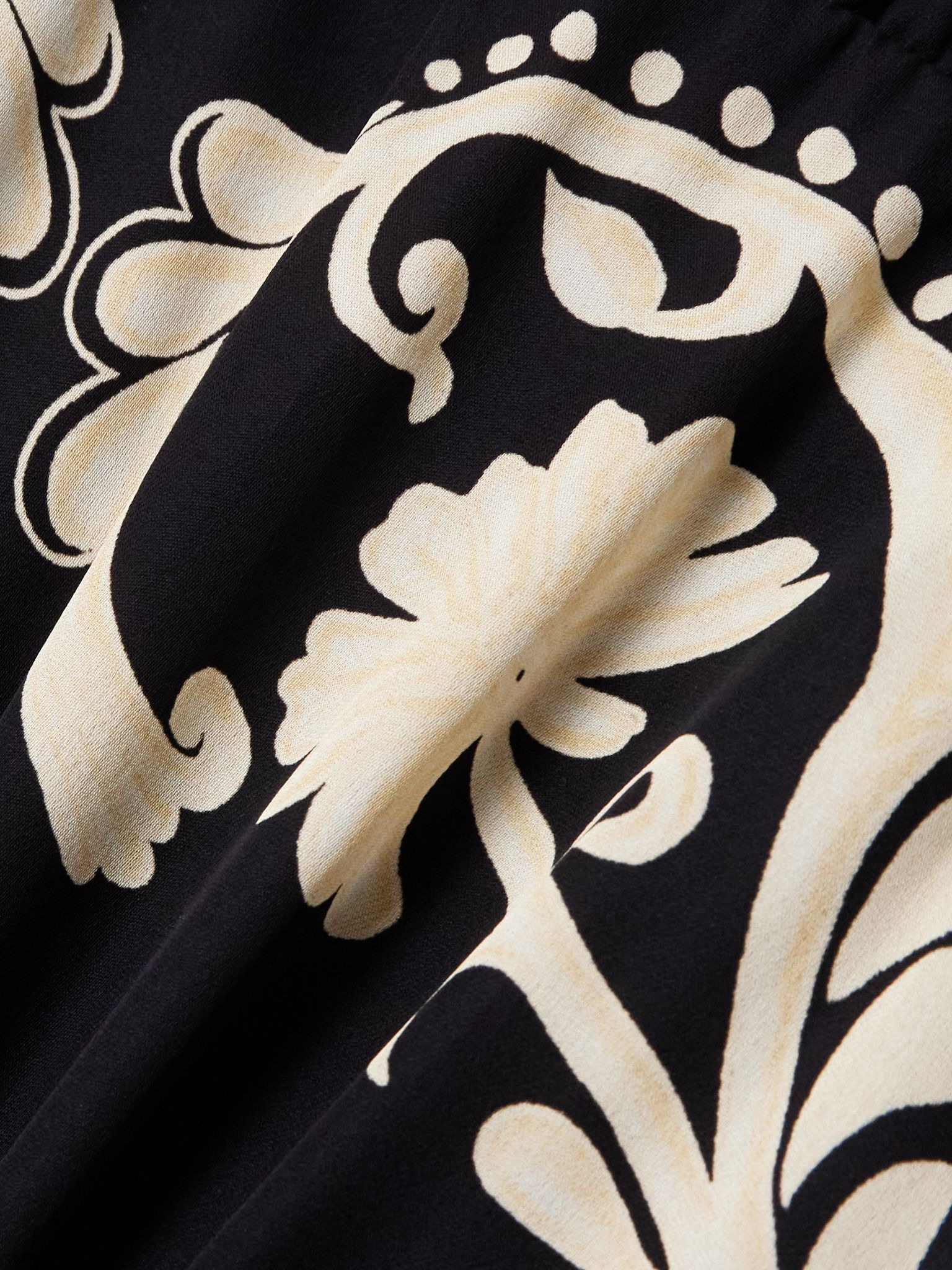 Legenda del Tiempo printed silk-georgette maxi dress Black - 4