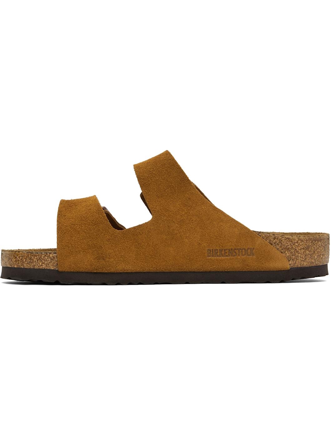 Tan Regular Arizona Soft Footbed Sandals - 3