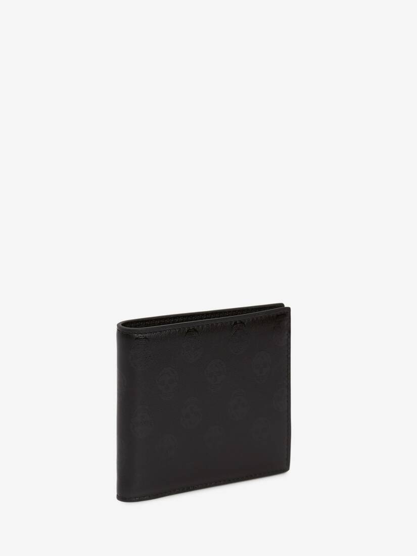 Bilker Skull Billfold Wallet in Black - 2