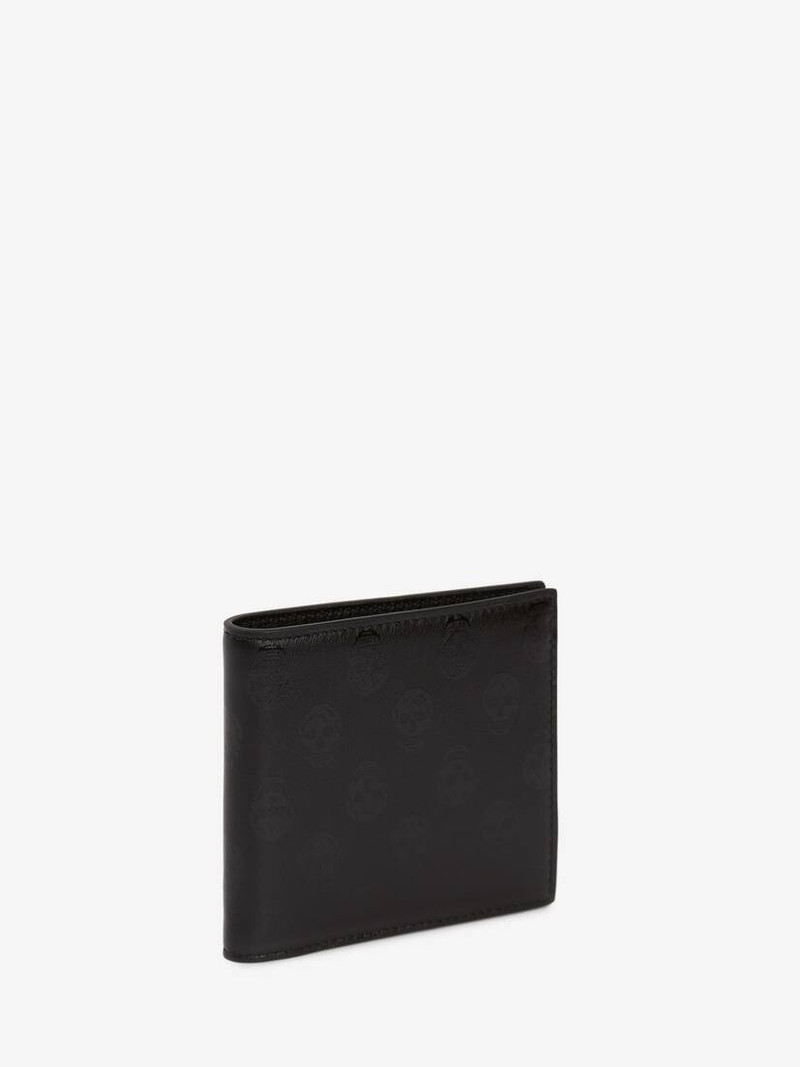 Bilker Skull Billfold Wallet in Black 2