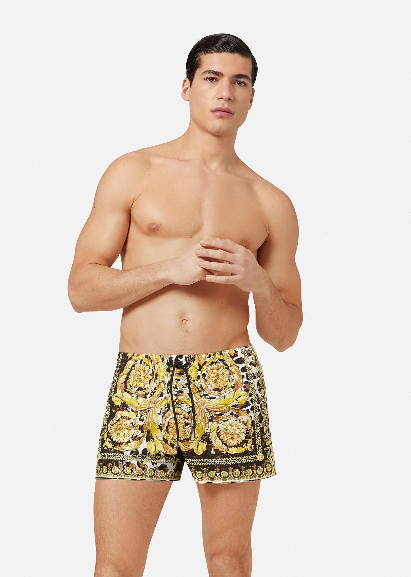 Wild Baroque Print Short Swim Shorts - 2