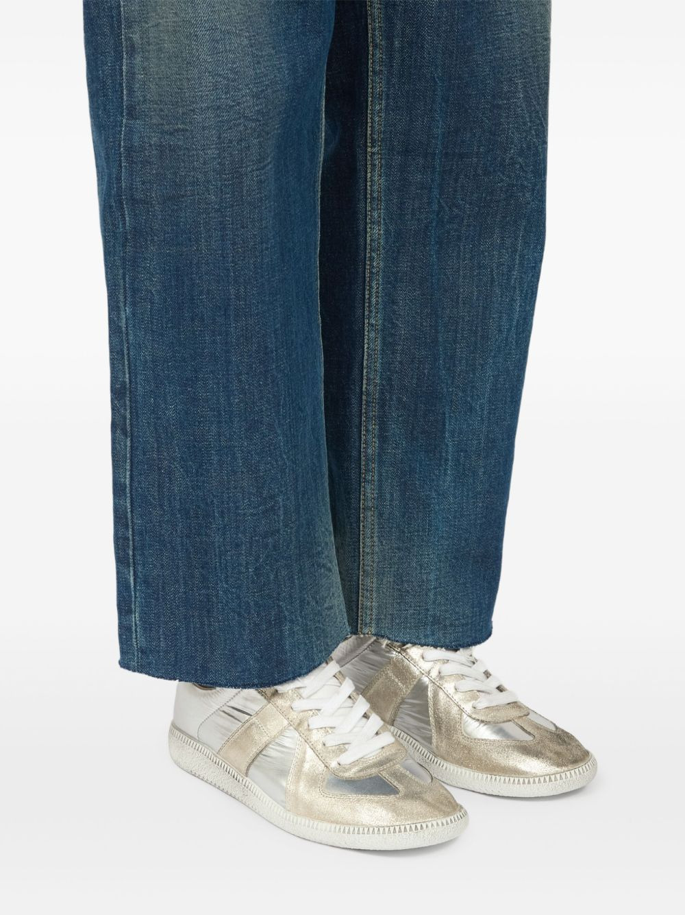 leather low-top sneakers - 6