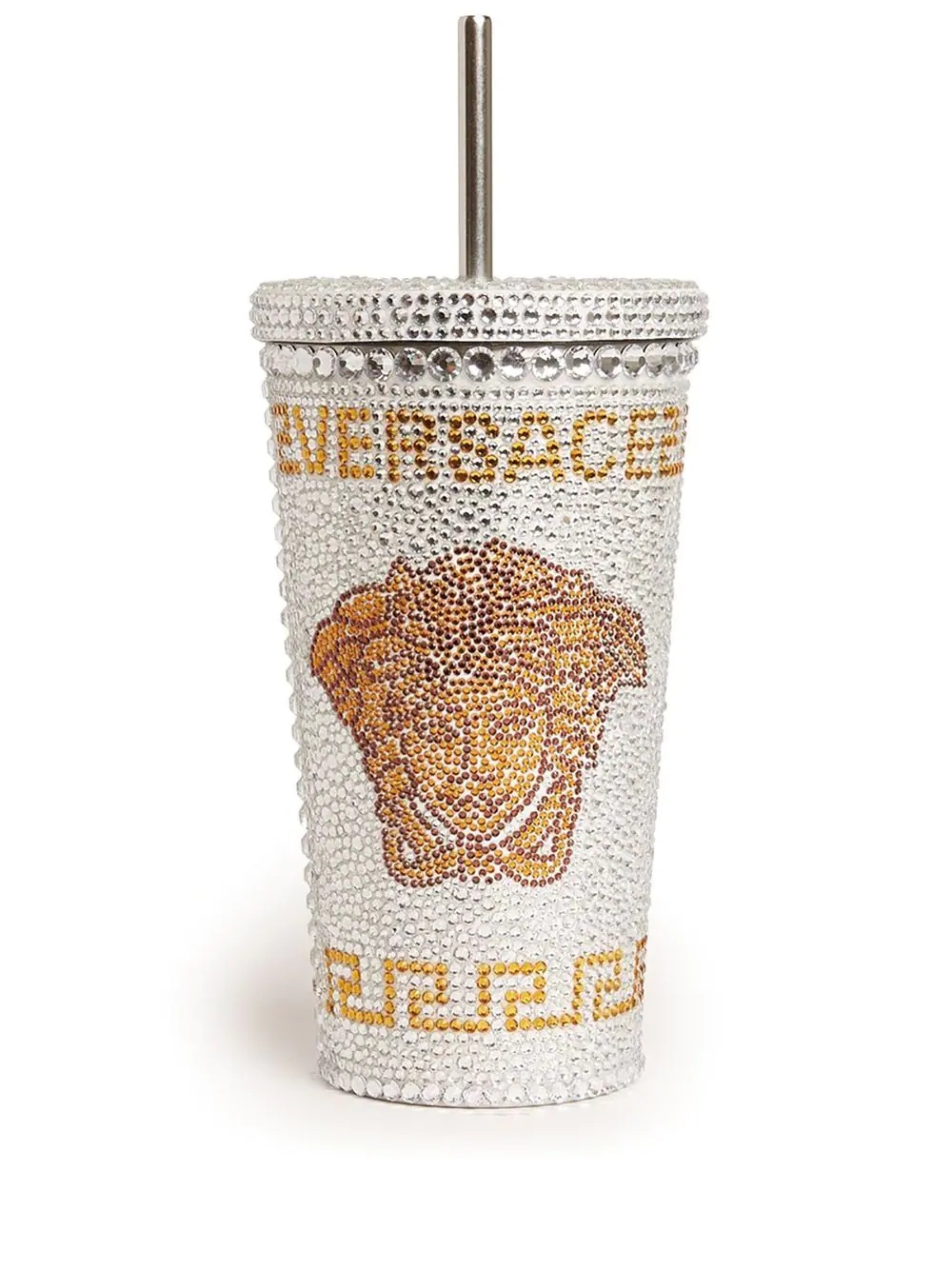 Medusa crystal-embellished travel cup - 1