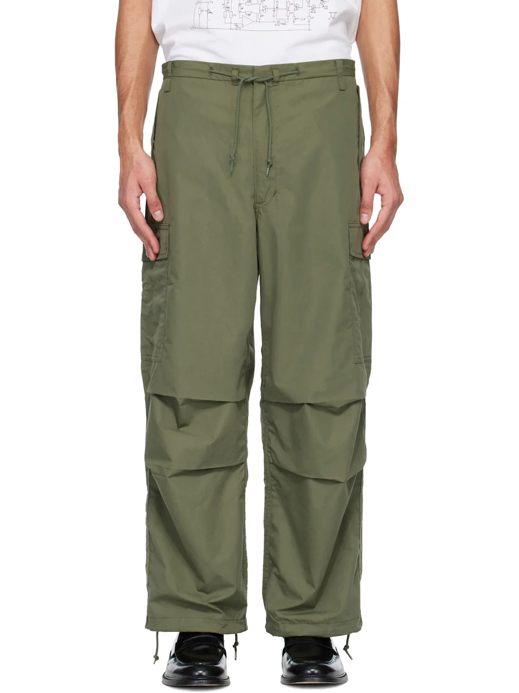 Khaki Nyco Weather Cargo Pants - 1