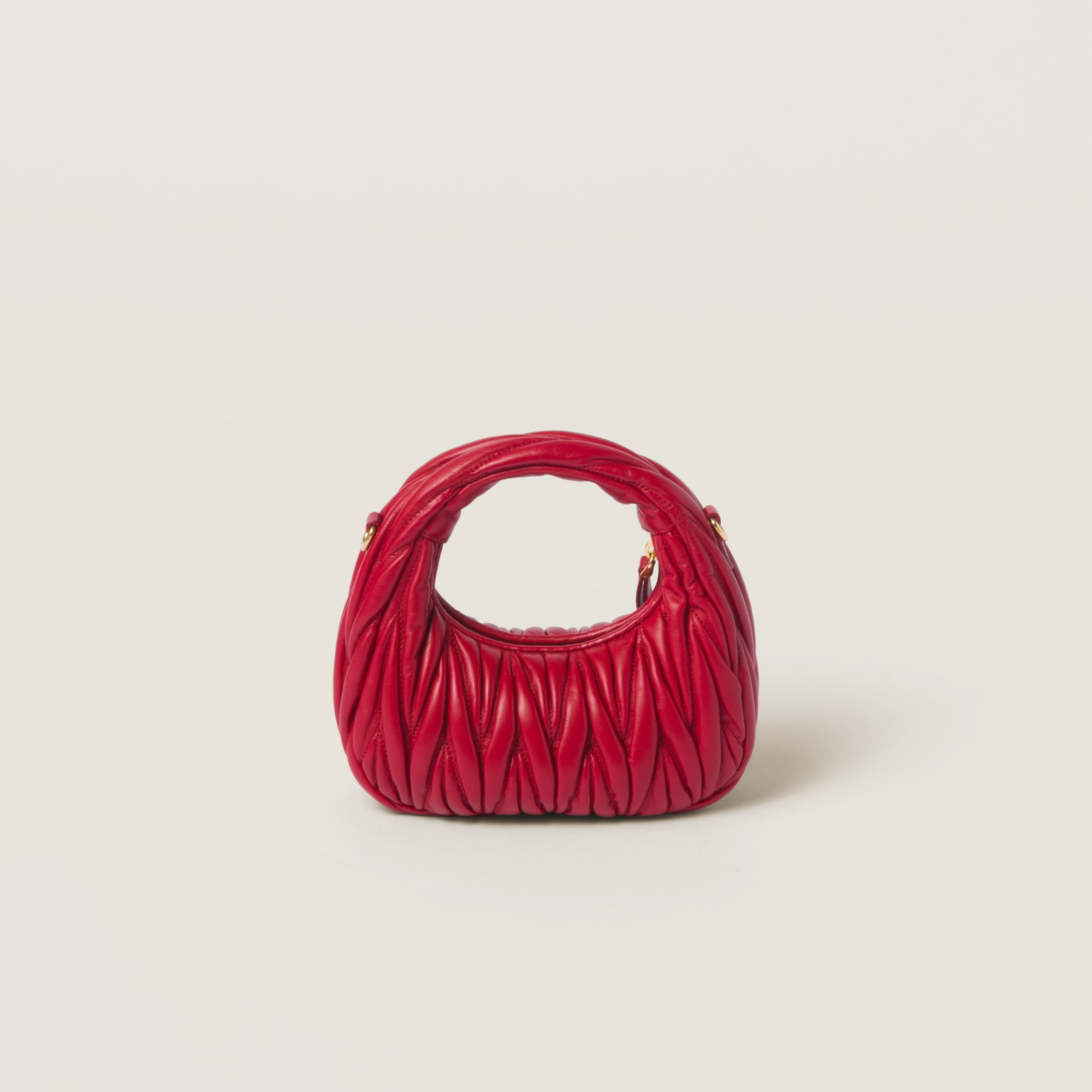 Wander matelassé nappa leather hobo mini-bag - 3