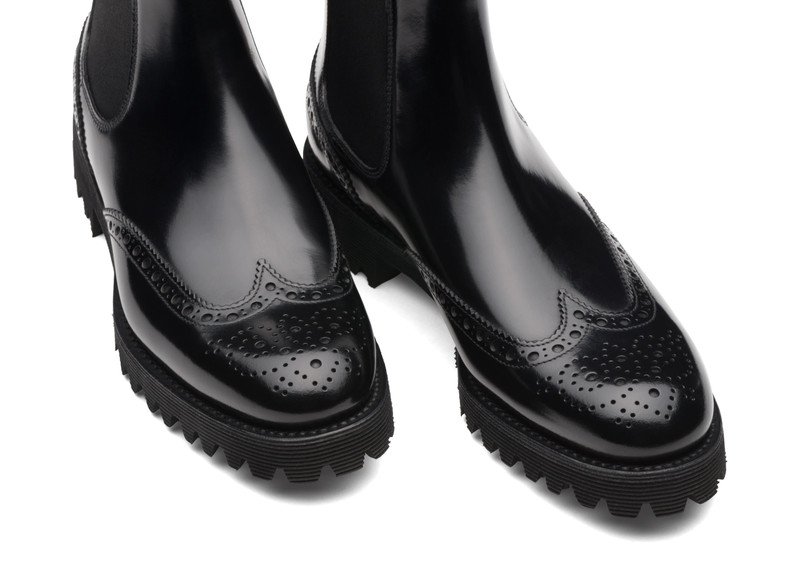 Charlize
Polished Binder Chelsea Boot Brogue Black 4