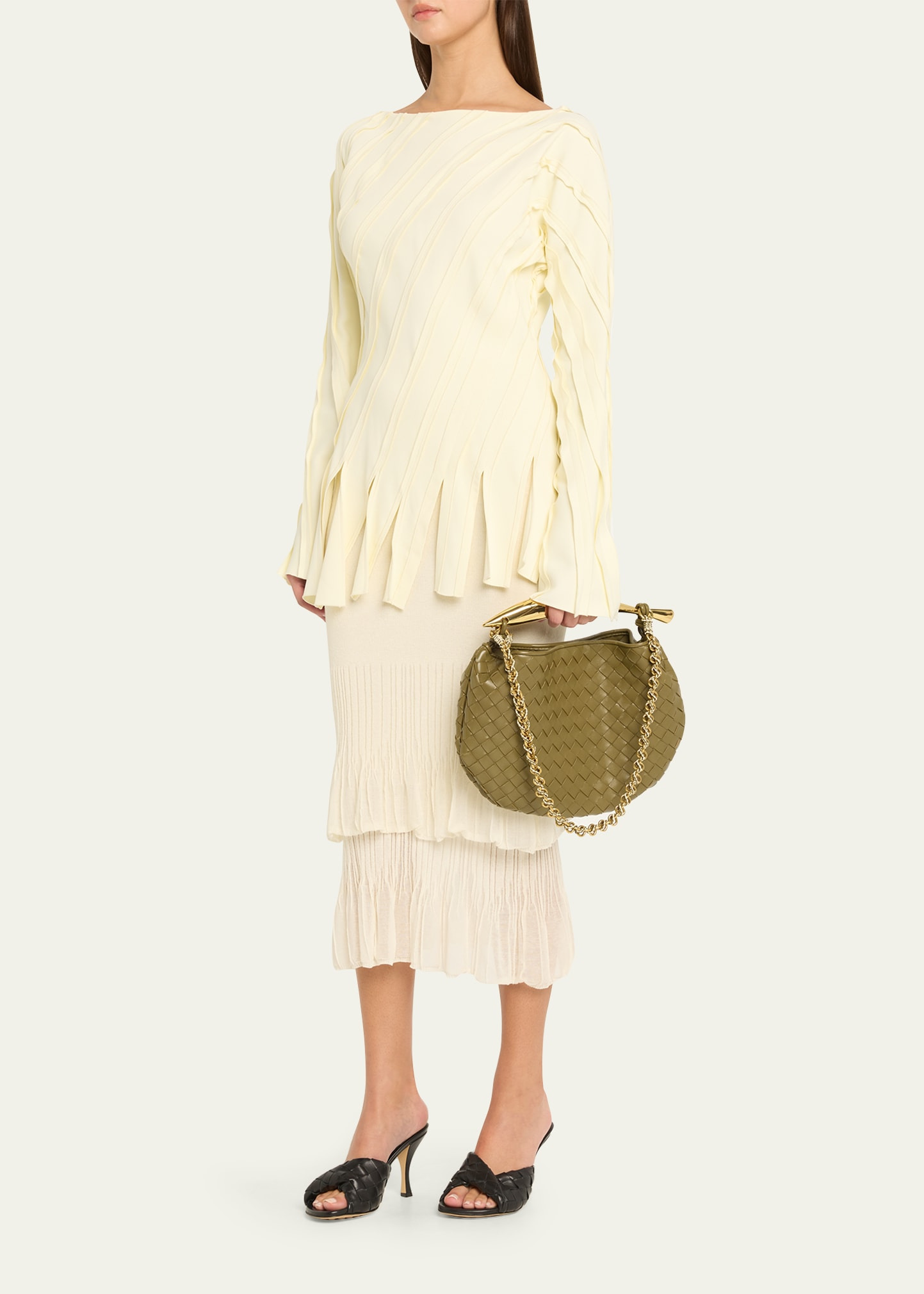 Sardine Small Nappa Leather Top-Handle Bag - 6