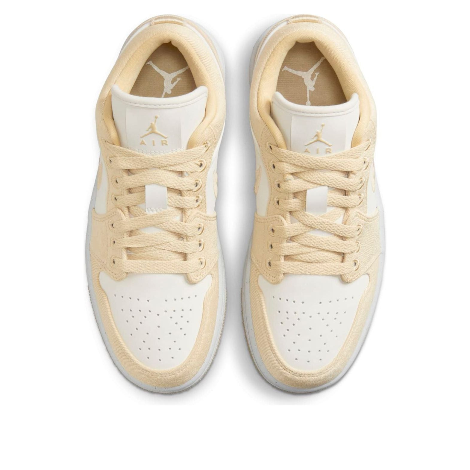 (WMNS) Air Jordan 1 Low SE 'Canvas - Team Gold' FN3722-701 - 4