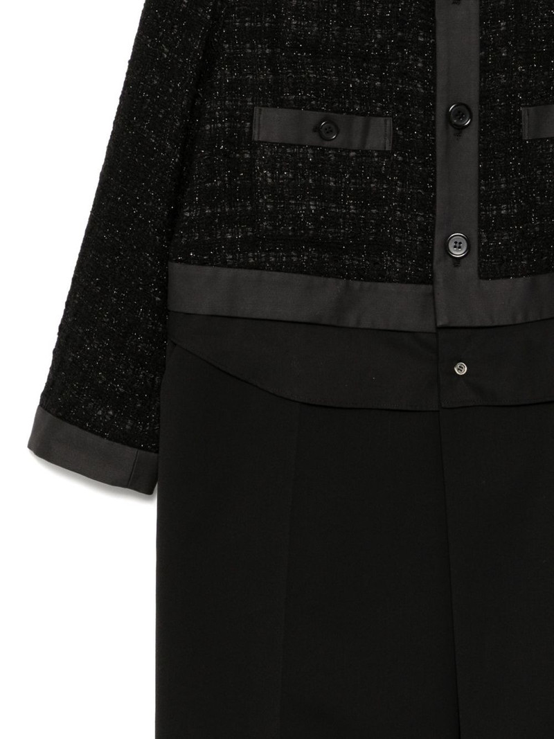 UNDERCOVER wool-blend tweed coat outlook