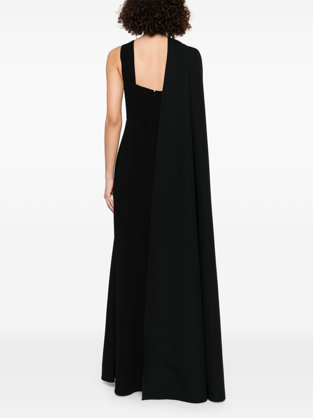 embellished asymmetric gown - 4