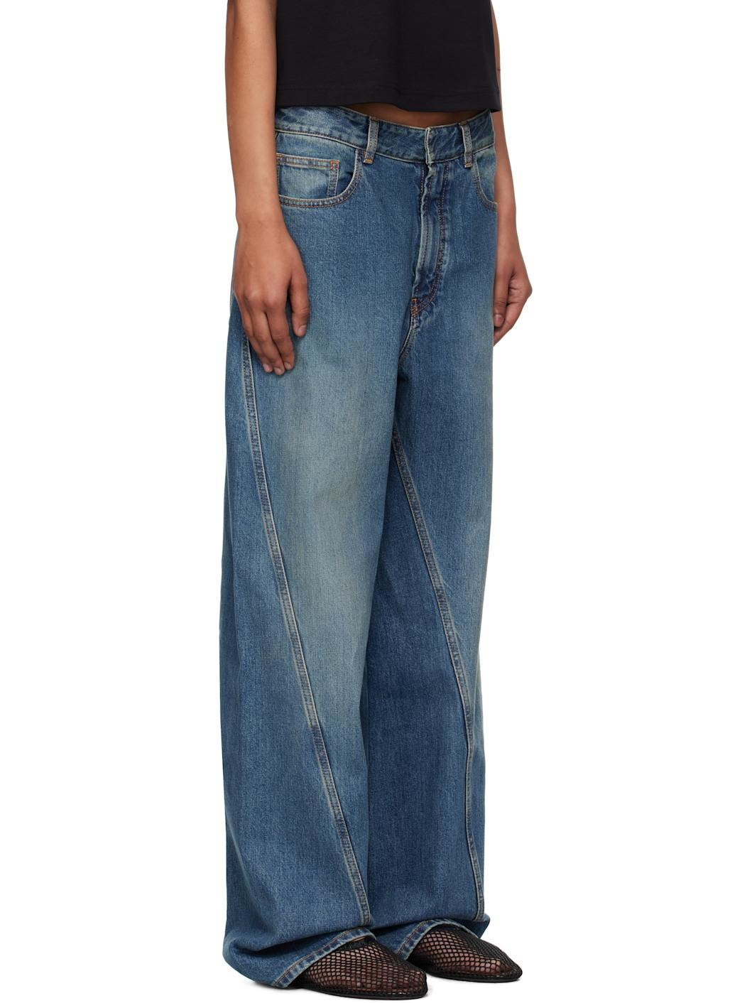 Blue Twisted Jeans - 2