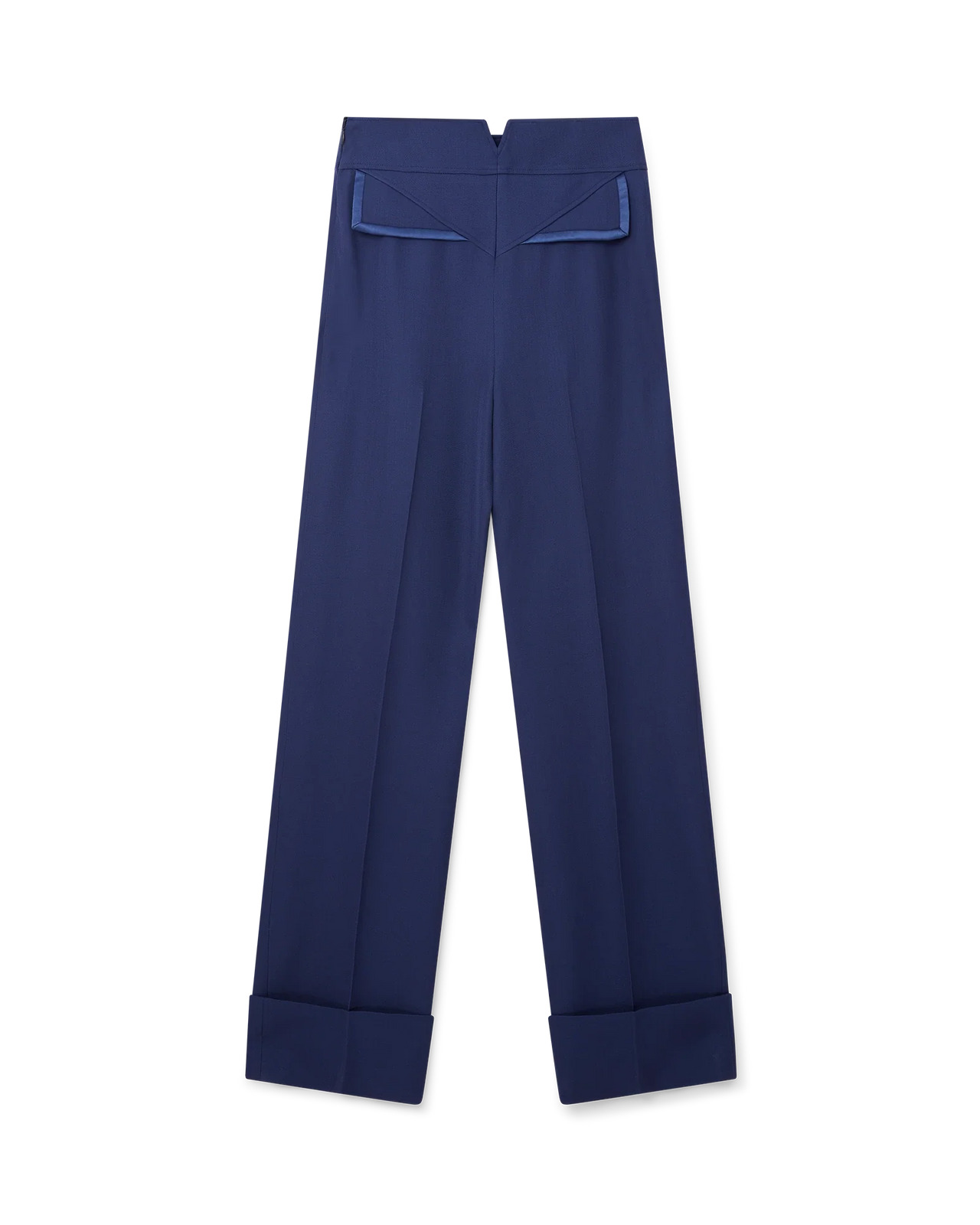 Navy Waist Panel Trousers - 4