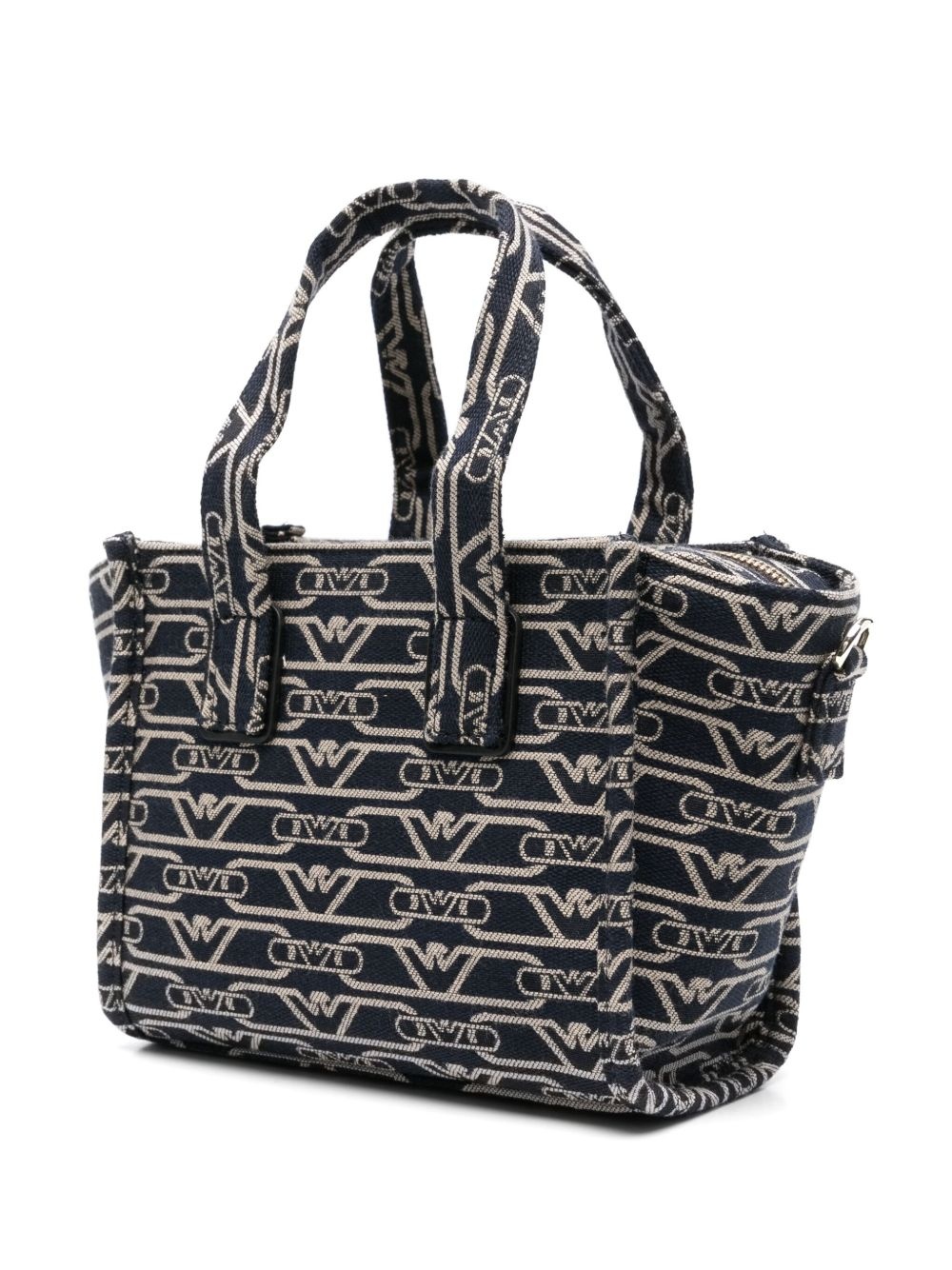 monogram-jacquard tote bag - 3