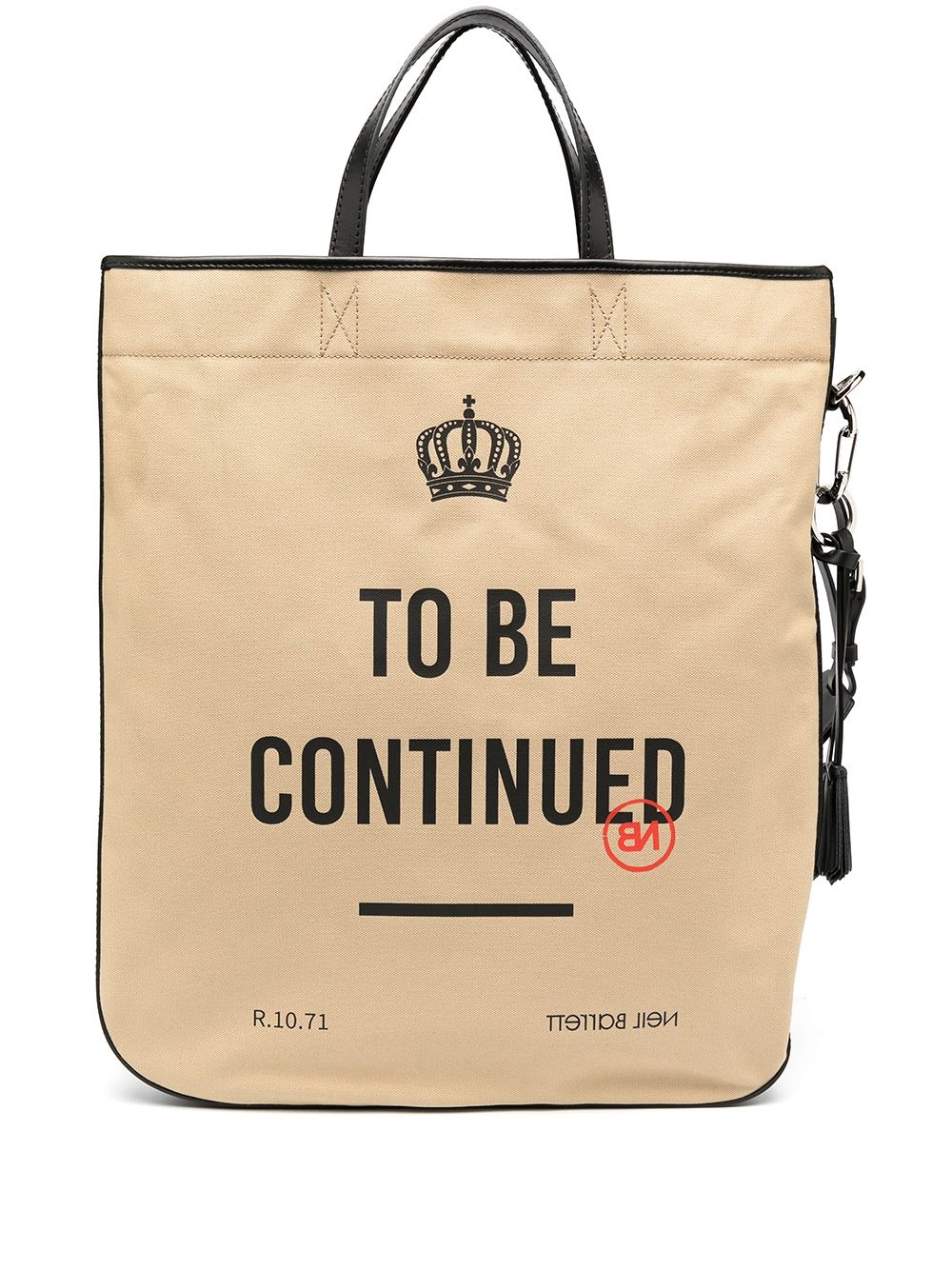 To Be Continued printed tote bag - 1