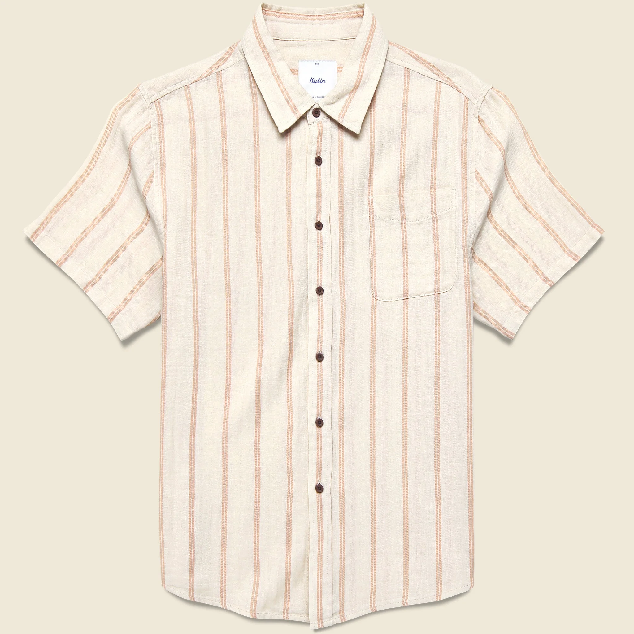 Alan Stripe Shirt - Brush - 1