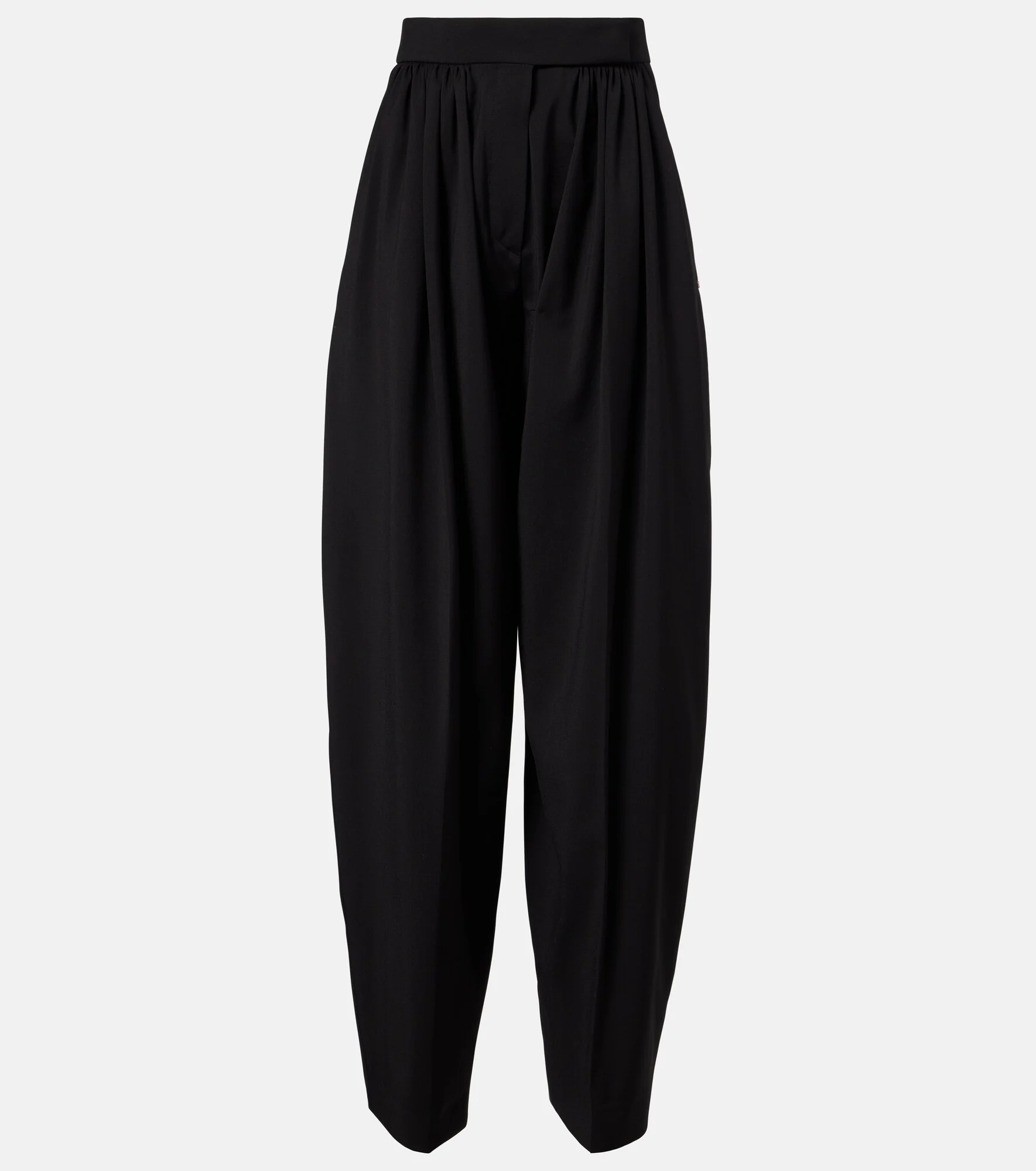 Virgin wool pleated balloon pants - 1