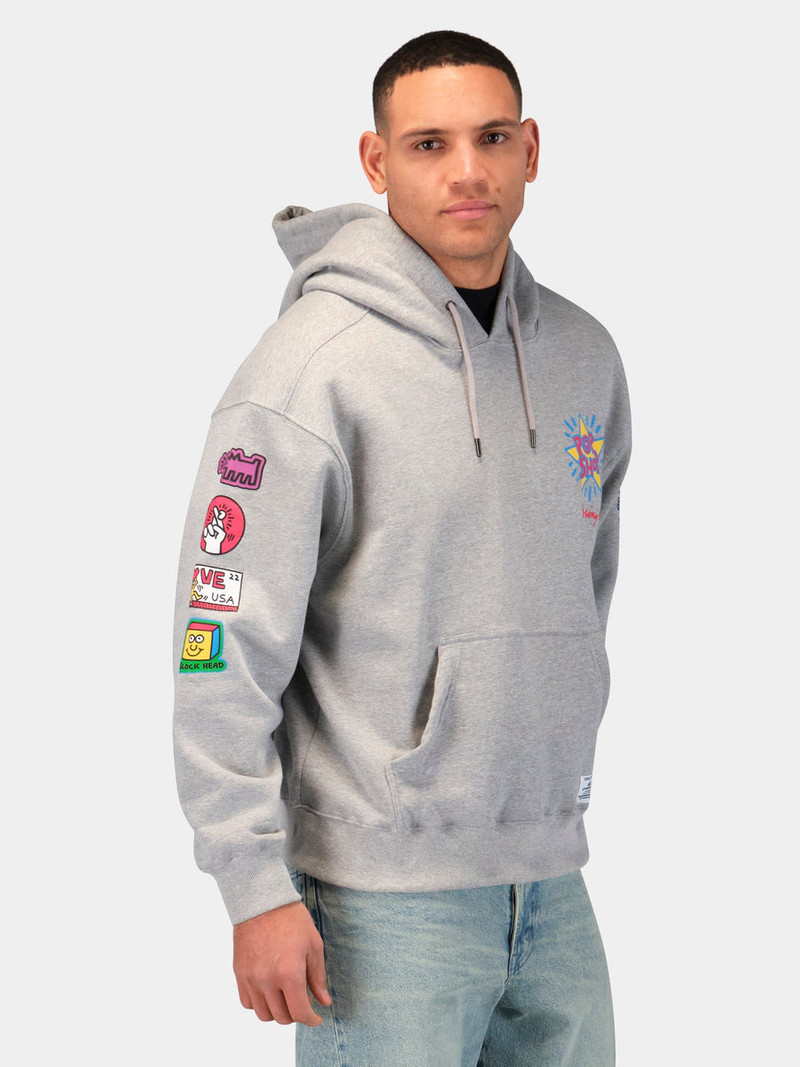 KEITH HARING X ALPHA POP SHOP GRAPHIC HOODIE 6