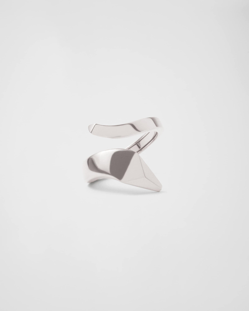 Eternal Gold snake mini ring in white gold 1