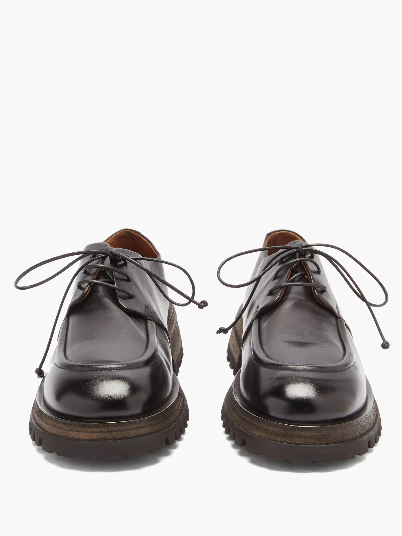 Exaggerated-sole derby shoes - 5