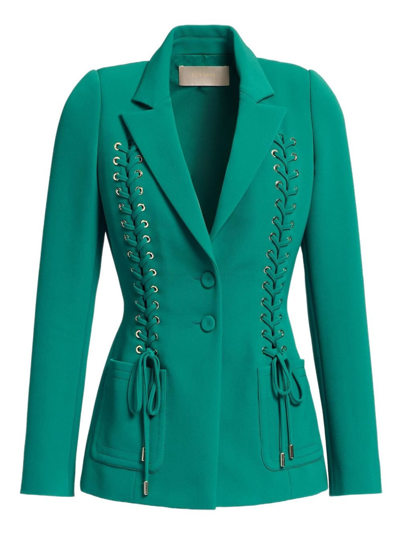 lace-up blazer 1