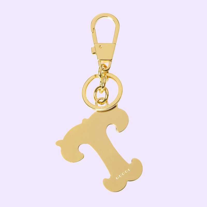 GUCCI Letter T Plexiglas keychain outlook