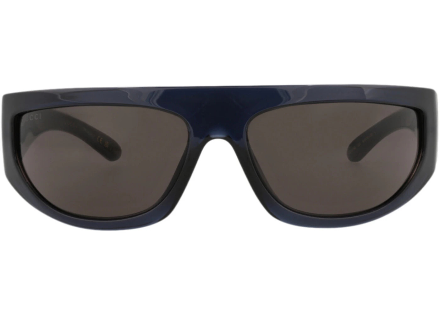 Gucci Shield-Frame Injection Sunglasses Blue Blue Grey (GG1574S-30014845-003) - 1