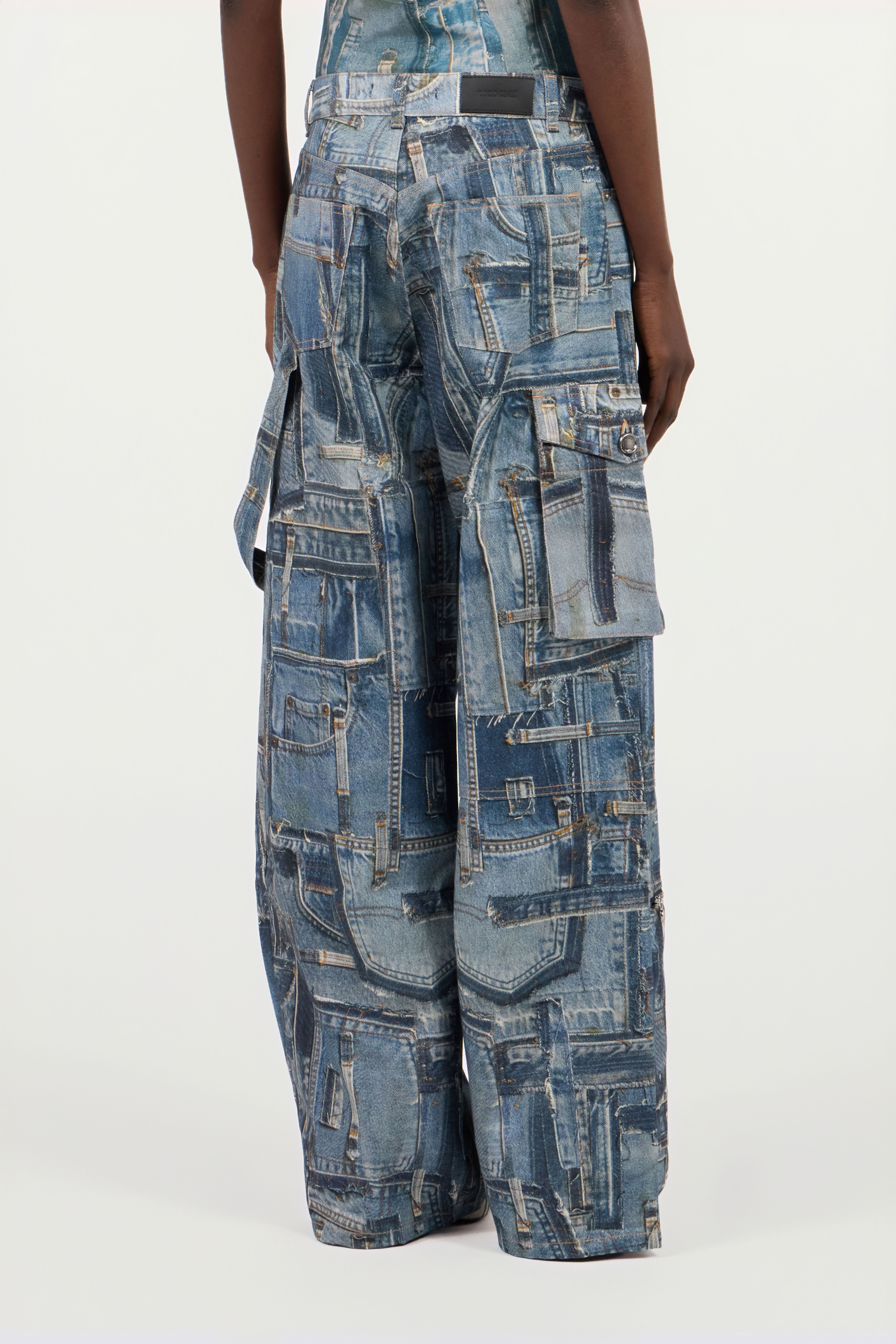 Patchwork Capsule Collection Cargo Jeans - 4