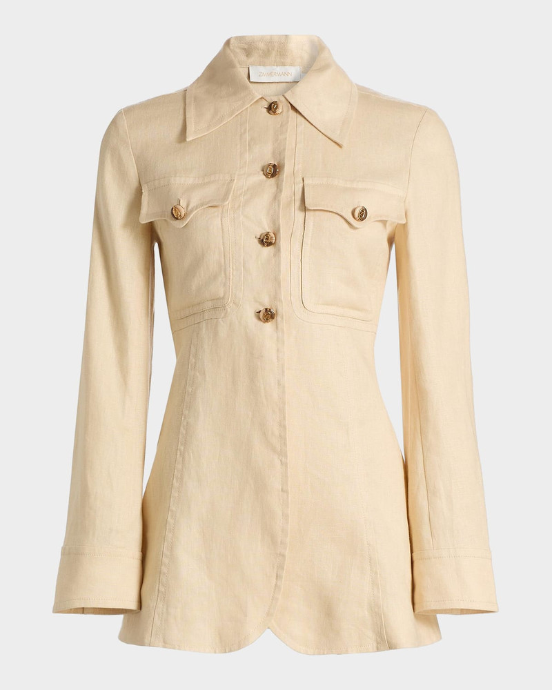 Carousel Belted Linen Shirt 1