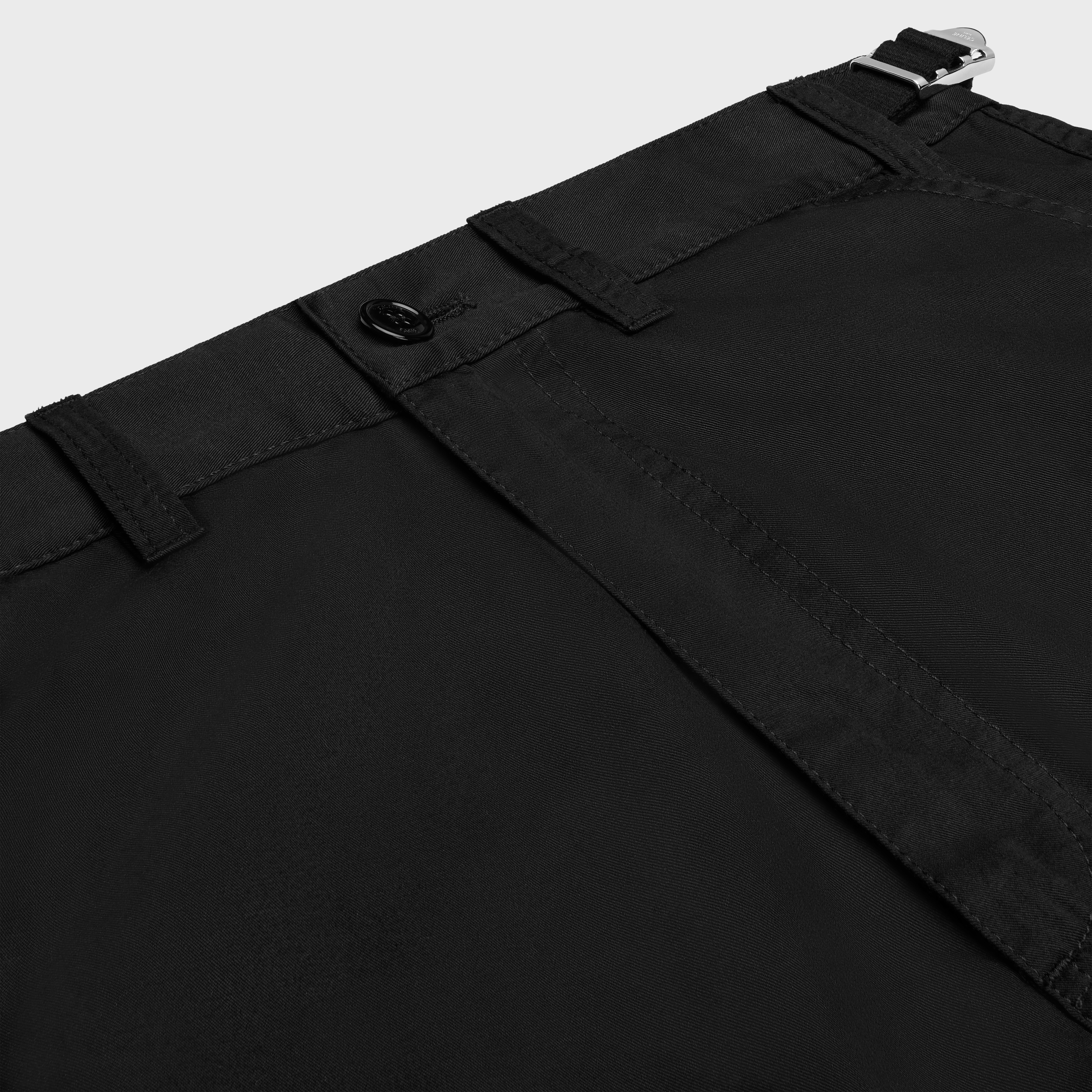 celine cargo pants in cotton linen - 3