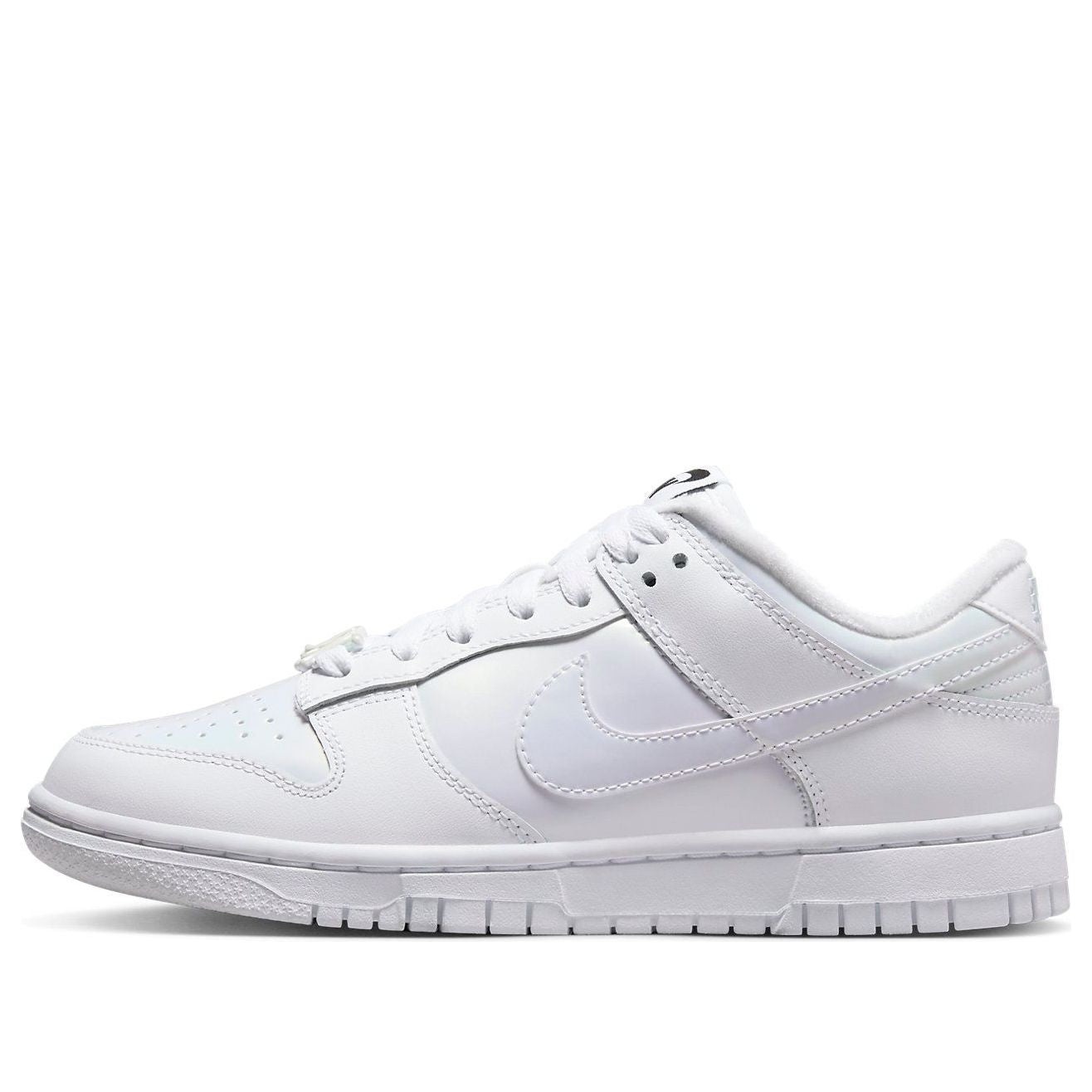 (WMNS) Nike Dunk Low 'Just Do It - White Iridescent' FD8683-100 - 1