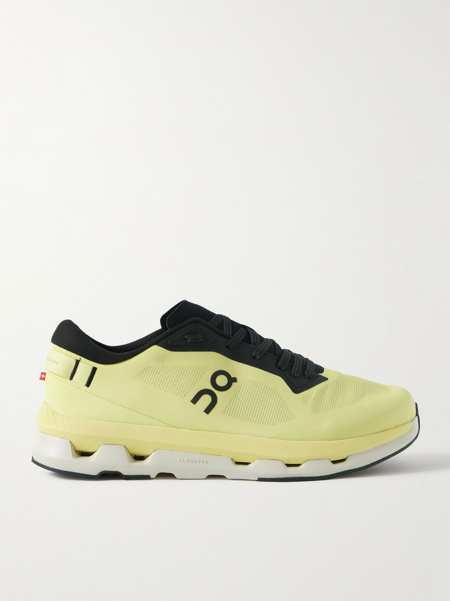 Cloudzone Rubber-Trimmed Mesh Running Sneakers Chartreuse - 1
