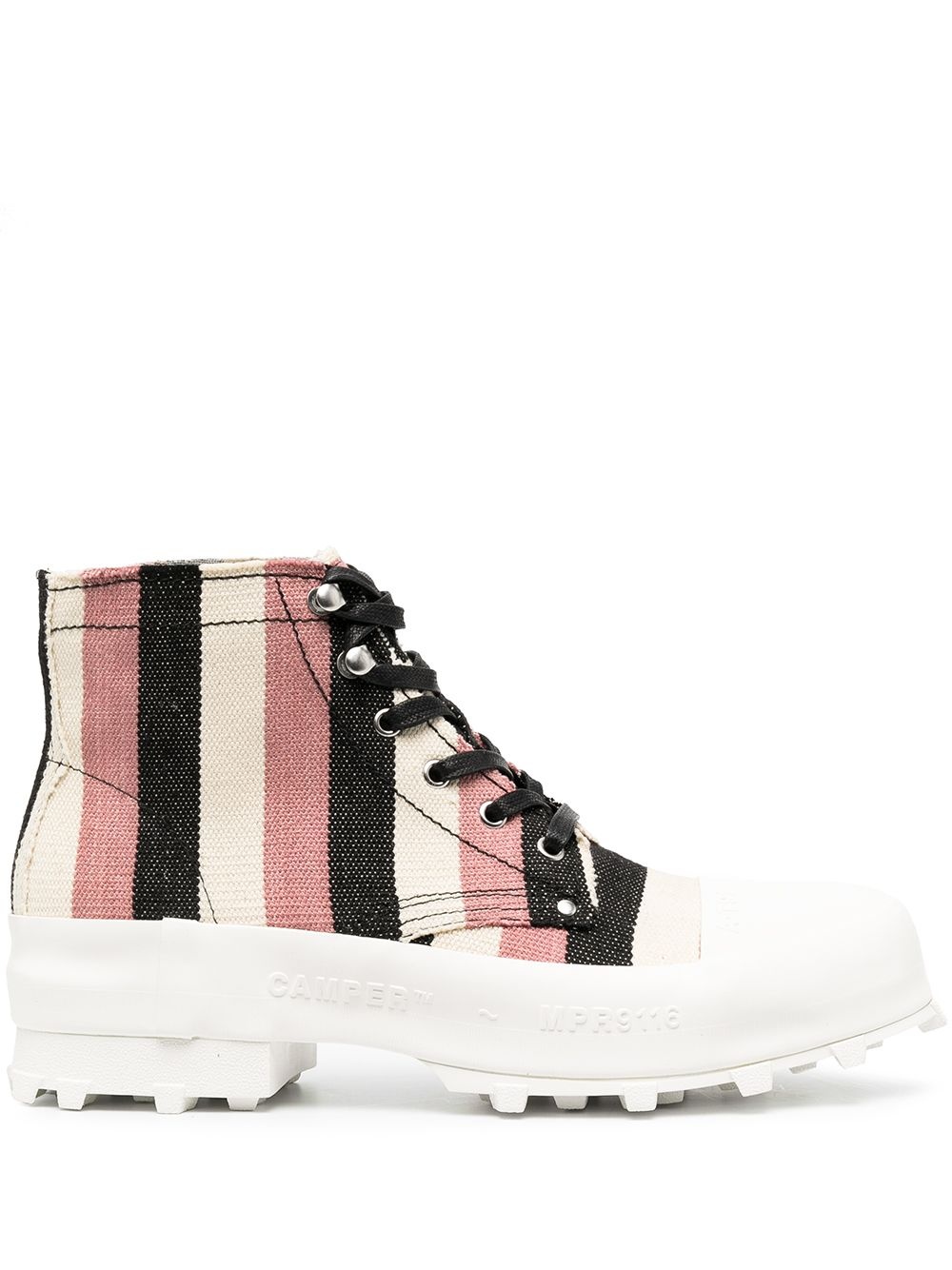 Traktori striped ankle boots - 1