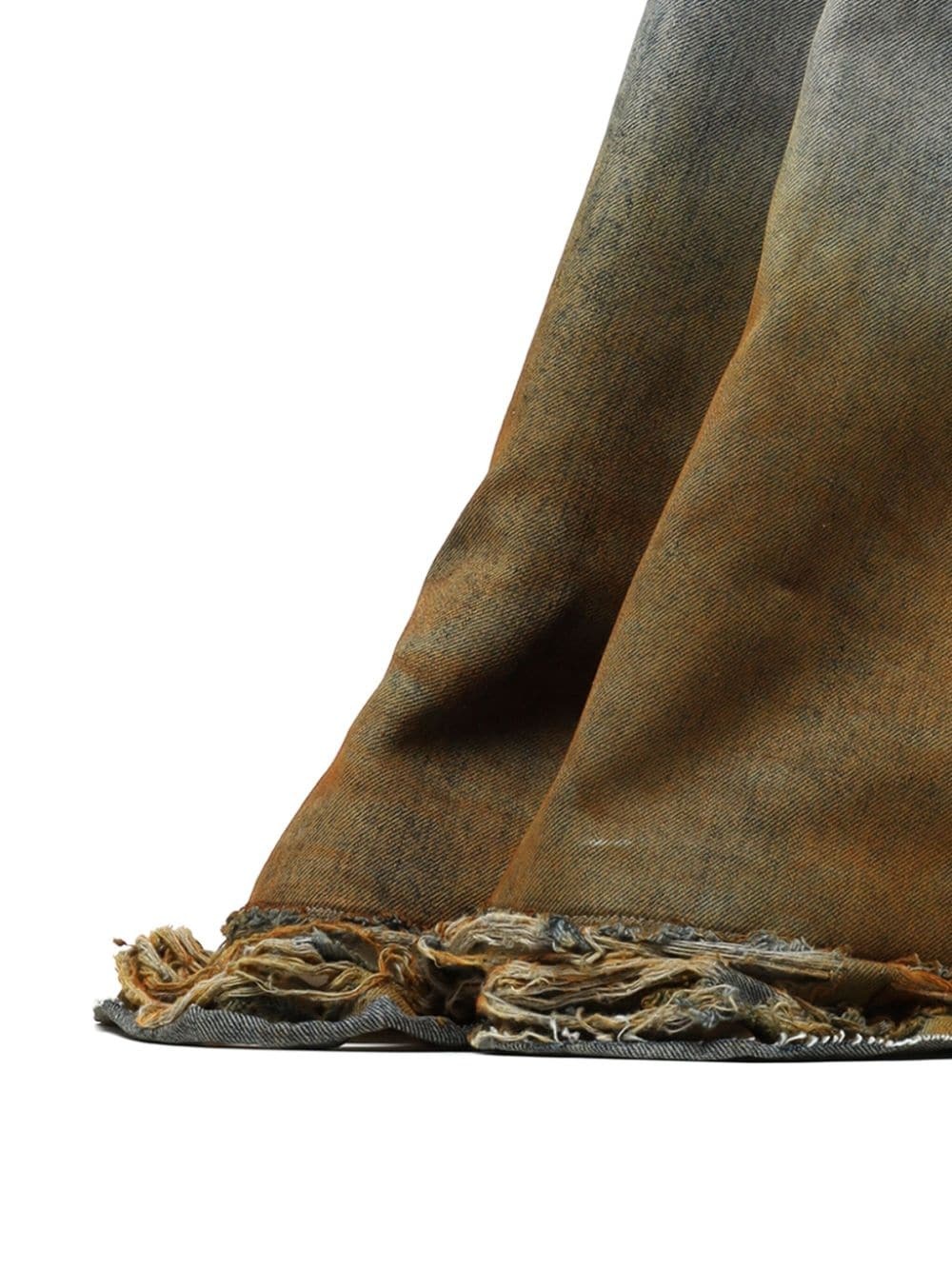 two-tone denim boots - 2