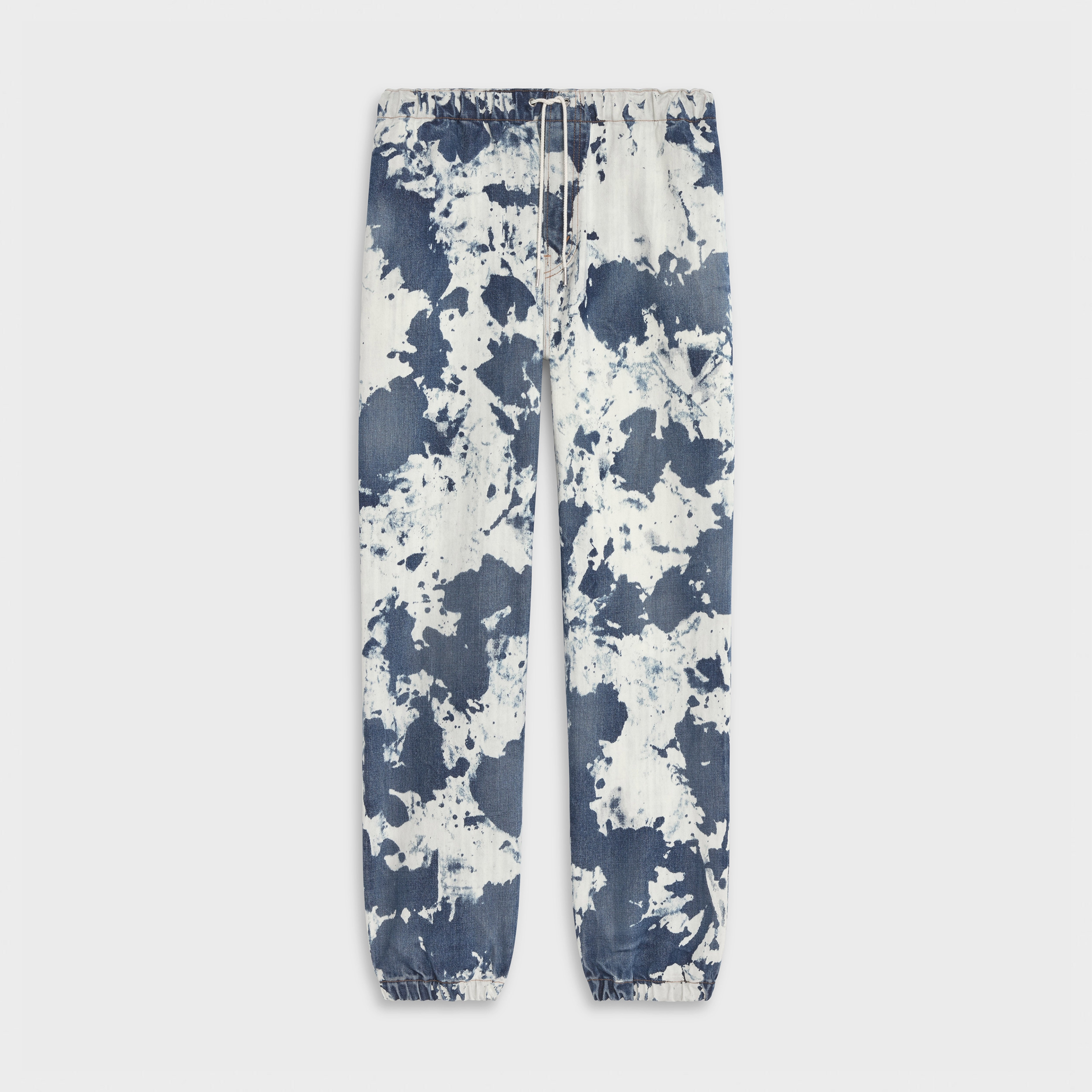 JOGGING JEANS IN BLEACHED DENIM - 1